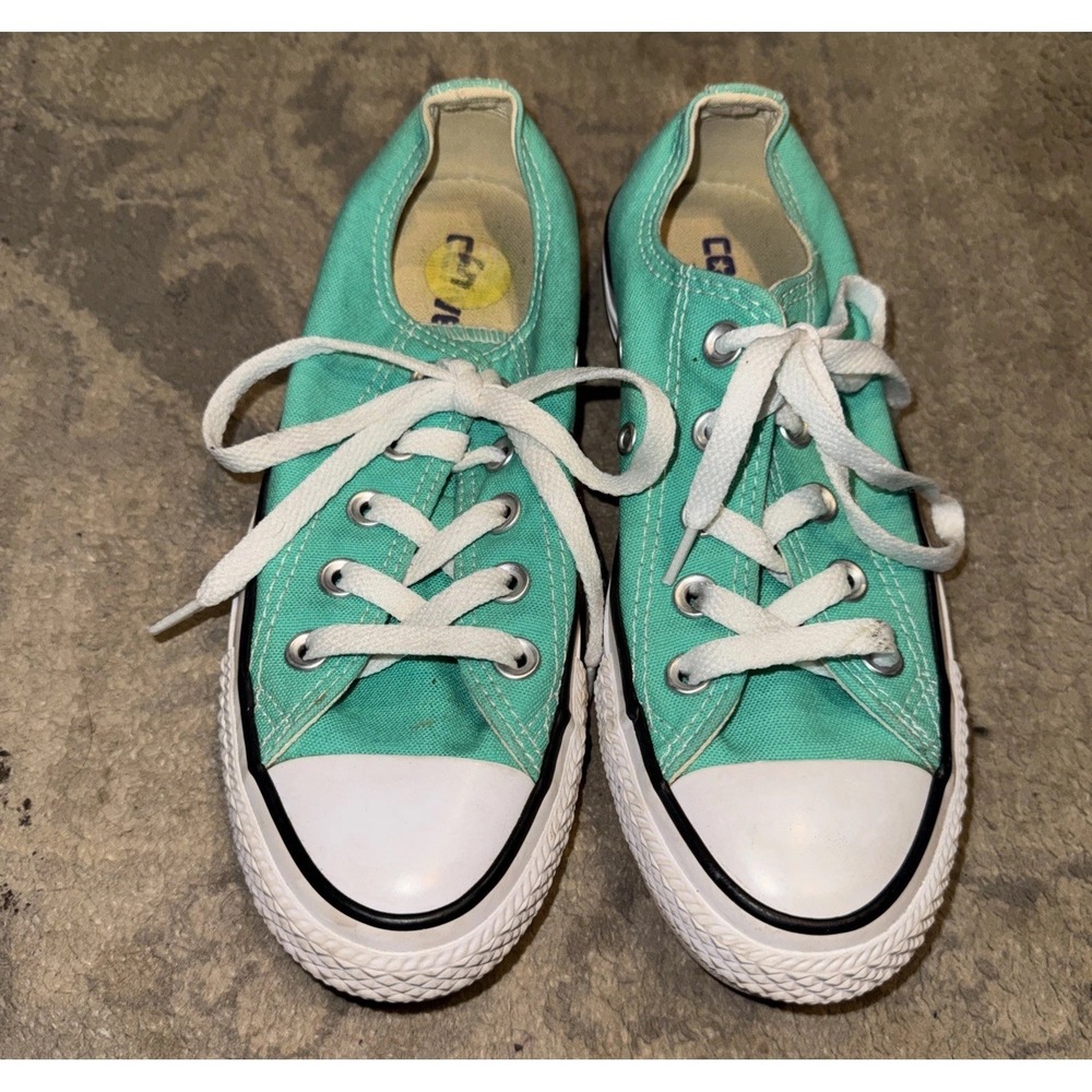 Converse All Star Women's Sz 5 Low Top Teal Green Sneaker Casual Shoes